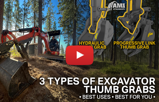 3 Types of Excavator Thumb Grab (Video)