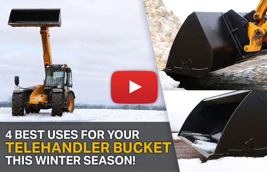 4 Best Uses for your Telehandler Bucket in Winter (Video)
