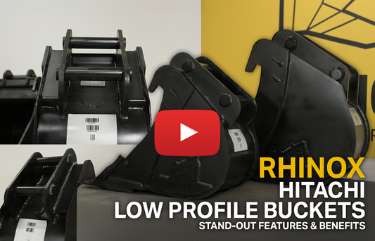 Hitachi Excavator Buckets - Low Profile Design (Video)