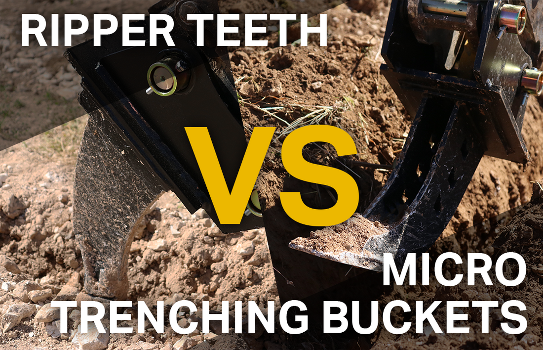 Ripper Teeth VS Micro Trenching Buckets
