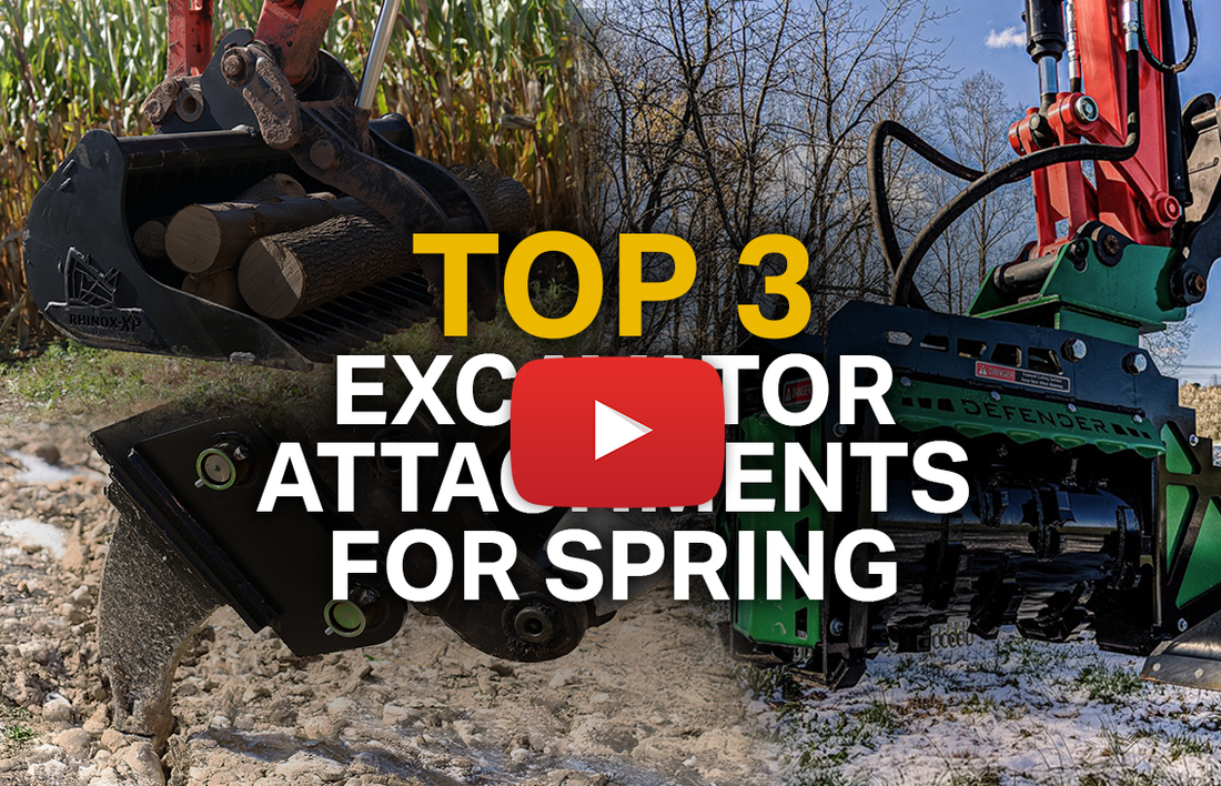 Top 3 Excavator Attachment for Spring (Video)