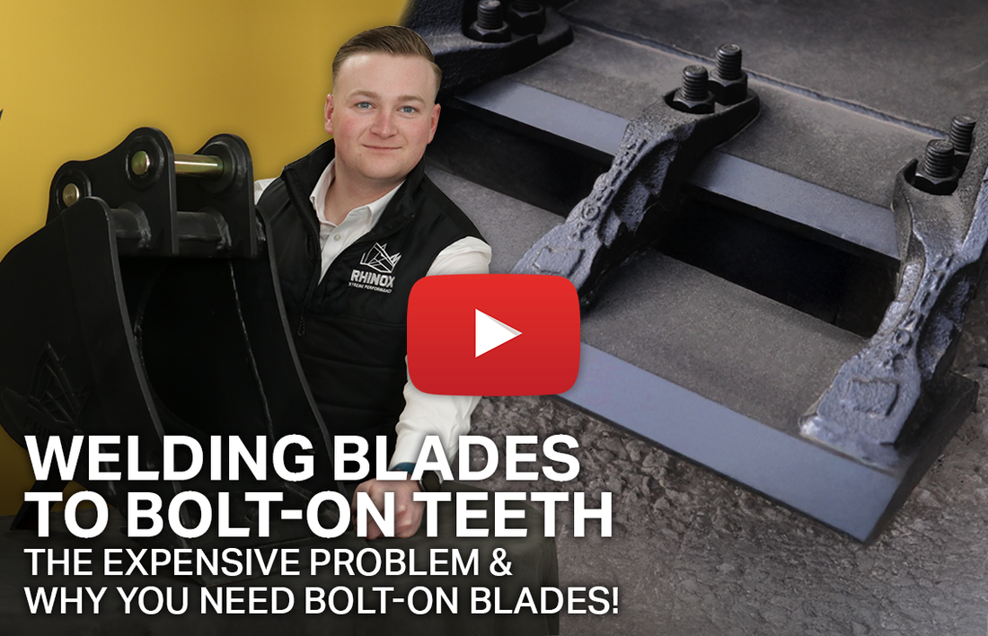 Welding Blades to Bolt-on Teeth - The Expensive Problem (Video)