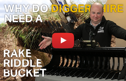Why do Digger Hire companies need a Rake Riddle Bucket on their fleet? (Video)