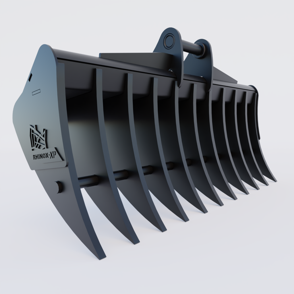 Kobelco SK85 Land Clearance Rake | Rhinox Group UK