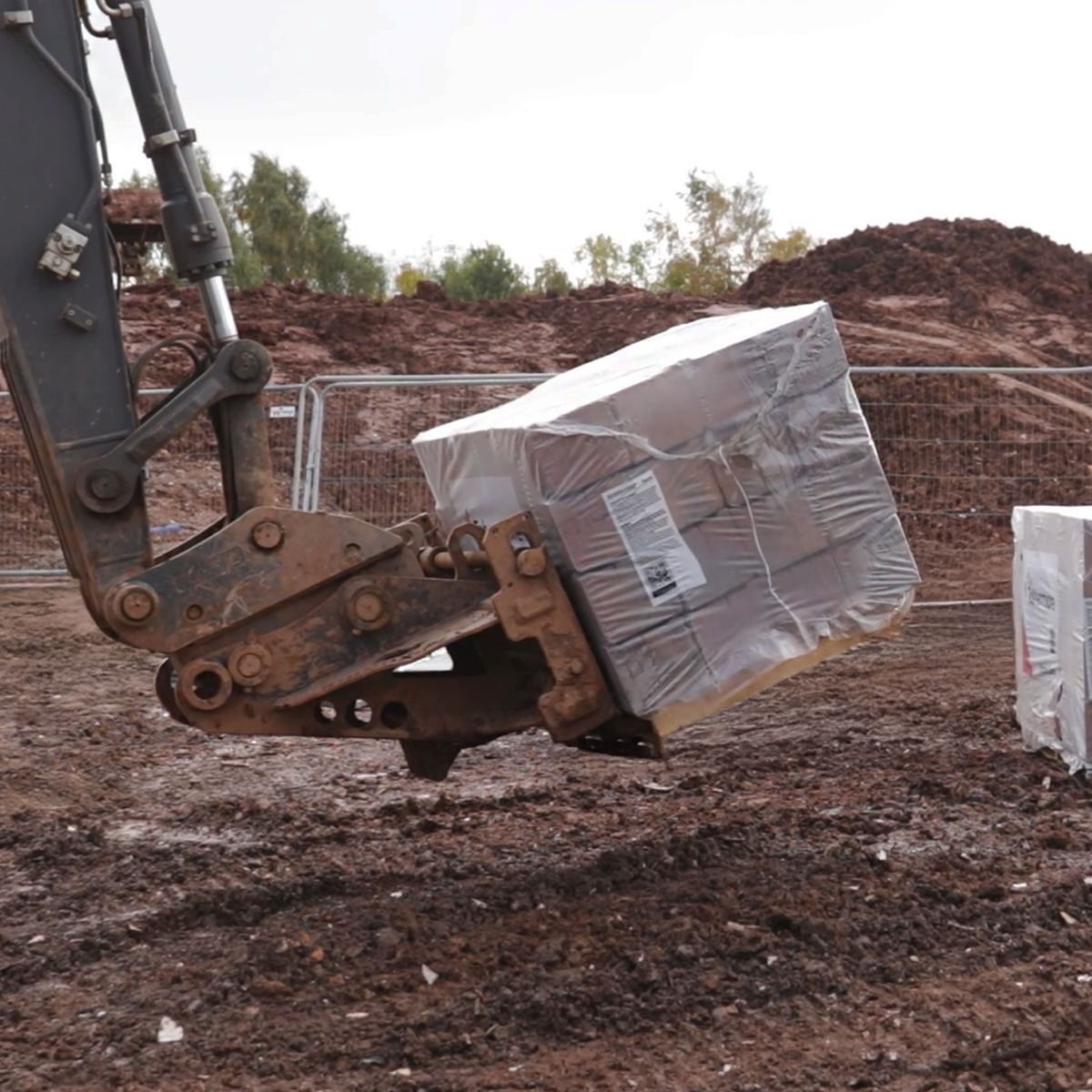 Takeuchi TB175 Pallet Forks Lifestyle Image 3