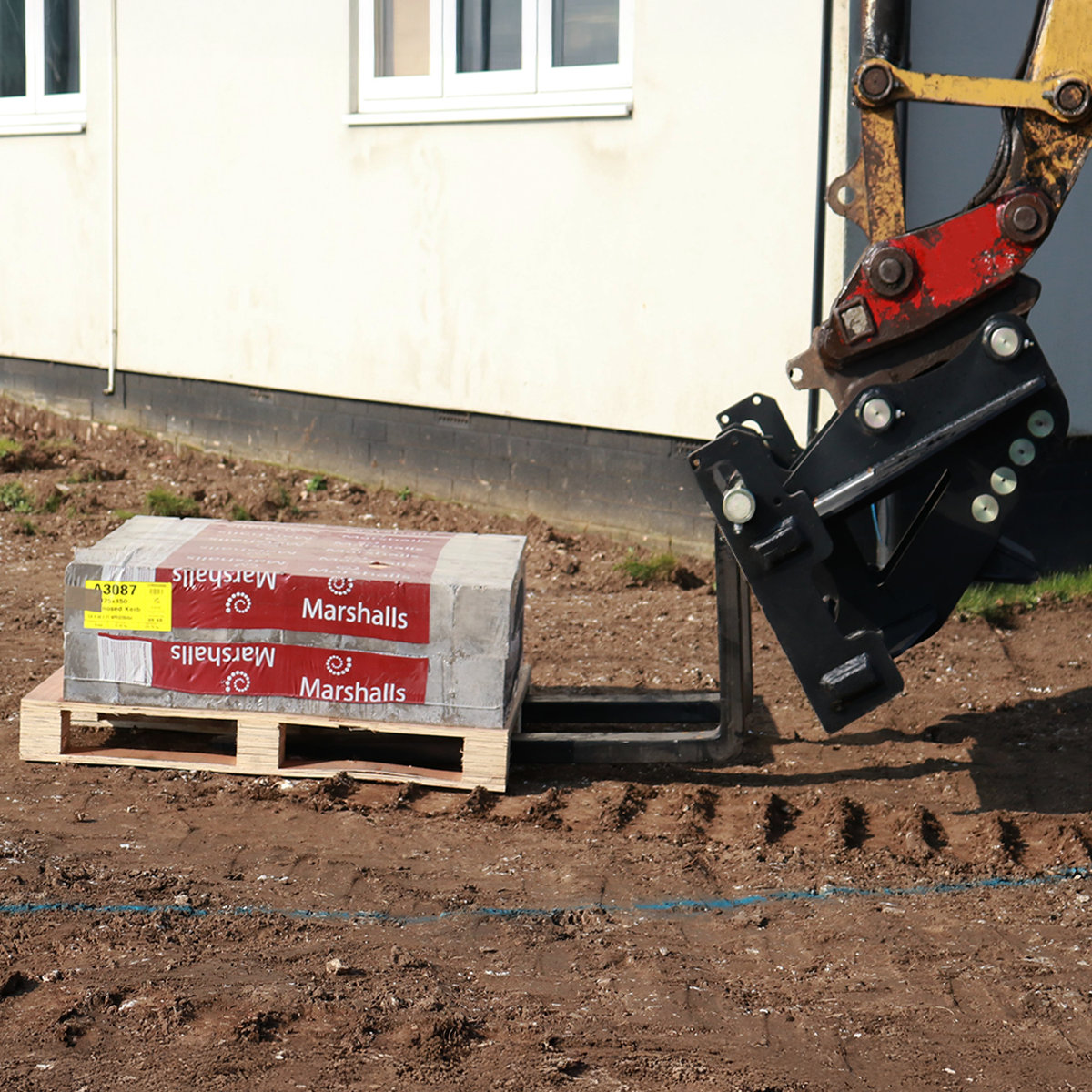 Case CX75 Pallet Forks Lifestyle Image 1