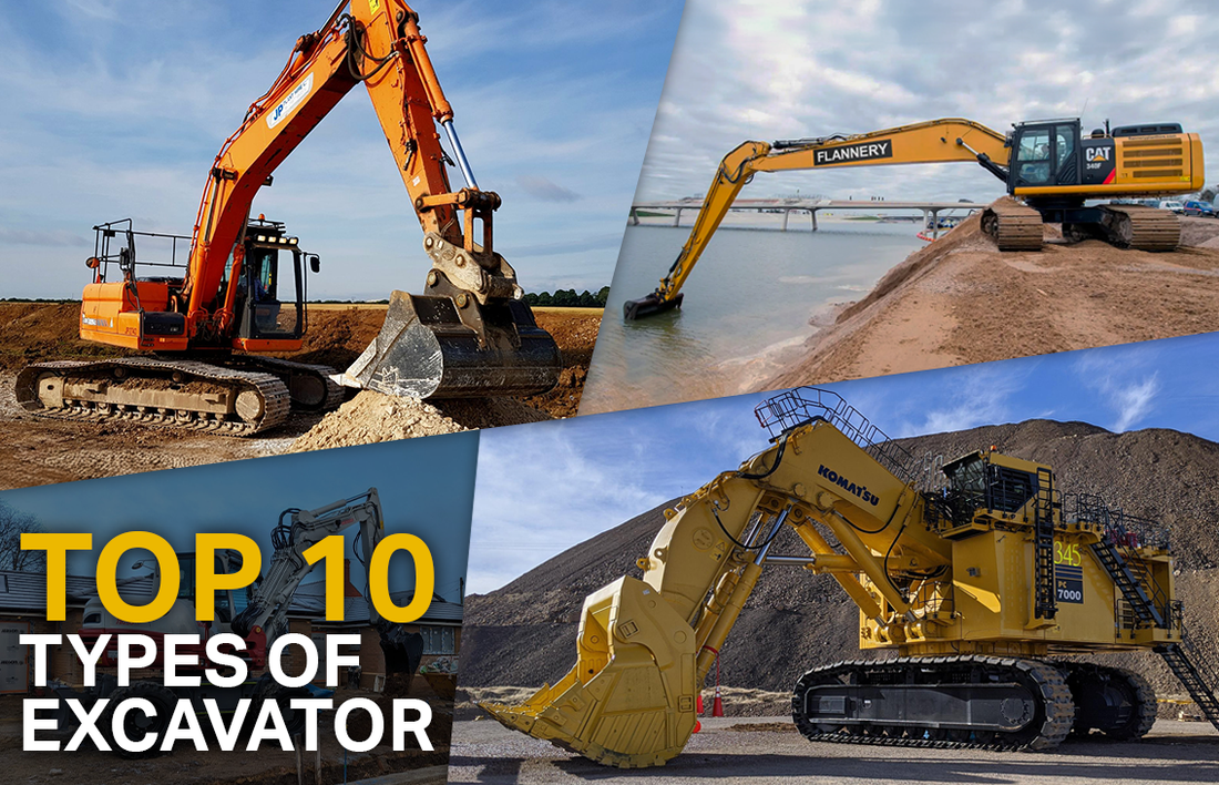10 Different Types of Excavator