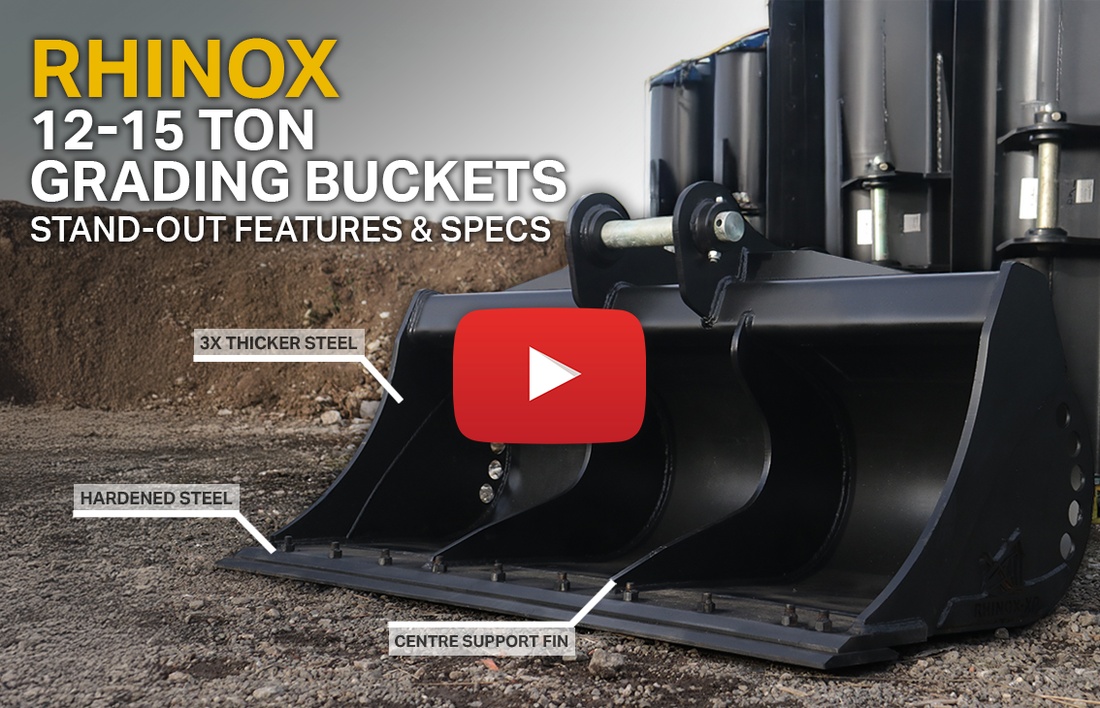12-15 Ton Grading Buckets - Key Specs & Best Uses (Video)
