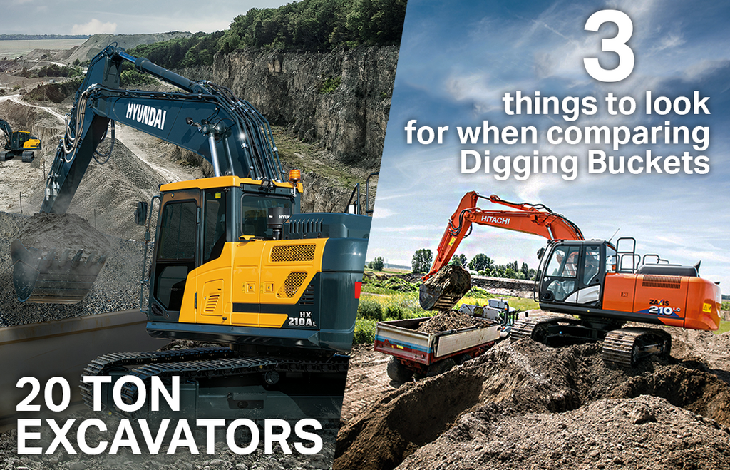 3 Things to Look for When Comparing 20 Ton Excavator Digging Buckets