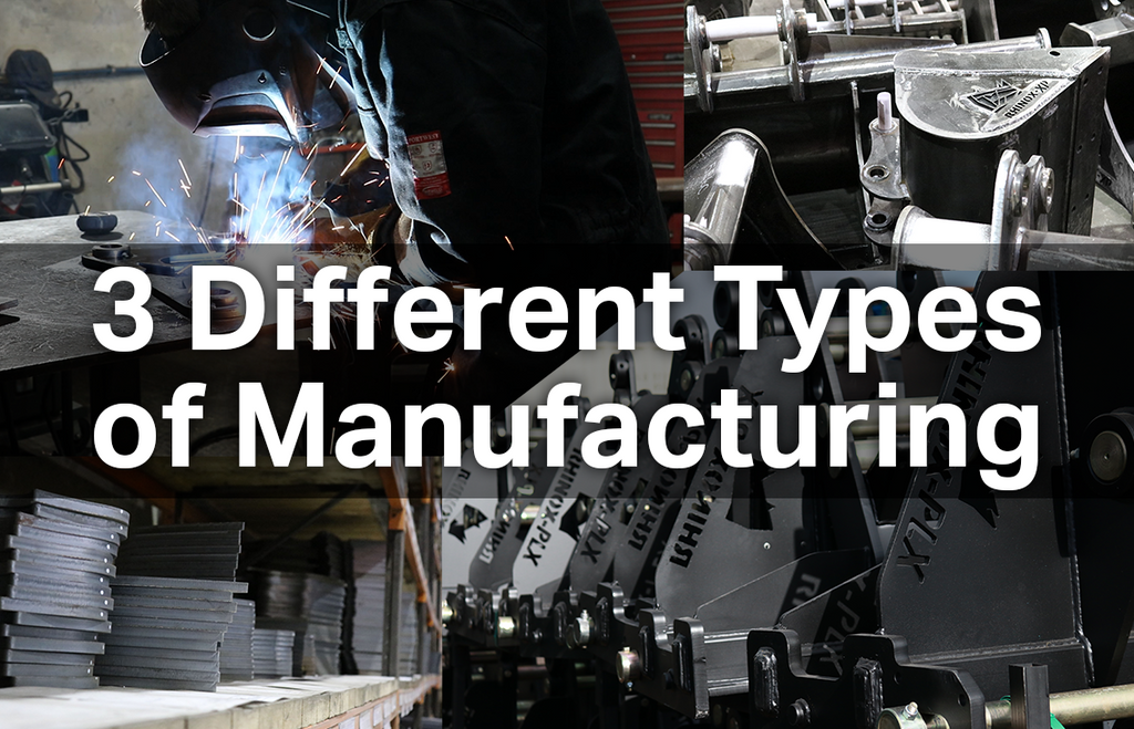What are the 3 Types of Manufacturing Systems?
