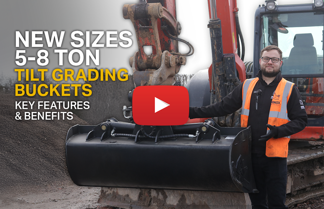 5 Ton & 8 Ton Tilt Grading Buckets (Video)