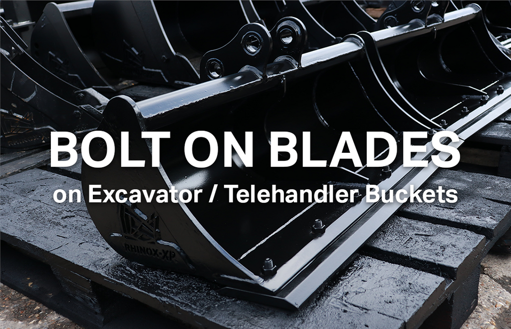 Using a Bolt on Blade on an Excavator / Telehandler Bucket