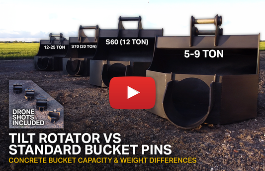 Rhinox Concrete Bucket Capacity & Weight Comparison (Video)