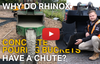Why does the Rhinox concrete bucket have a chute? (Video)