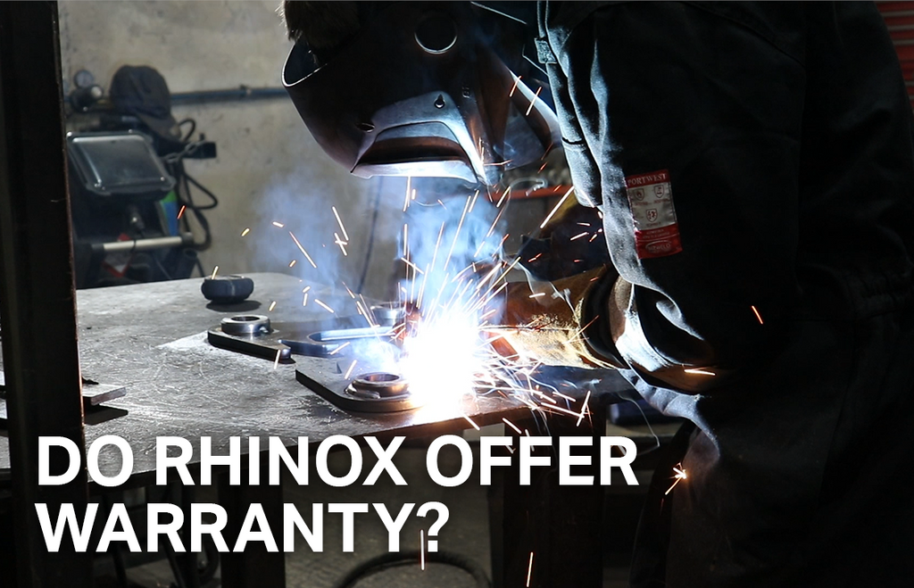 Do Rhinox offer warranty on Buckets, Attachments and Hitches?