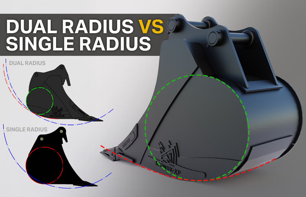 Dual Radius Design - Excavator Digging Buckets