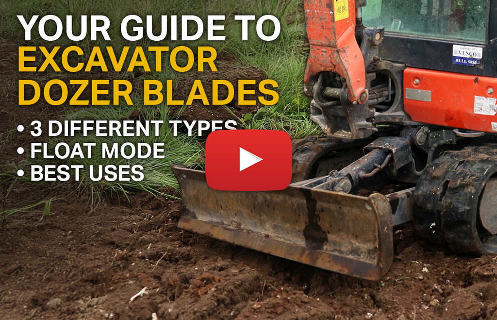 Excavator Dozer Blades - 3 Types, Float Mode (Video)