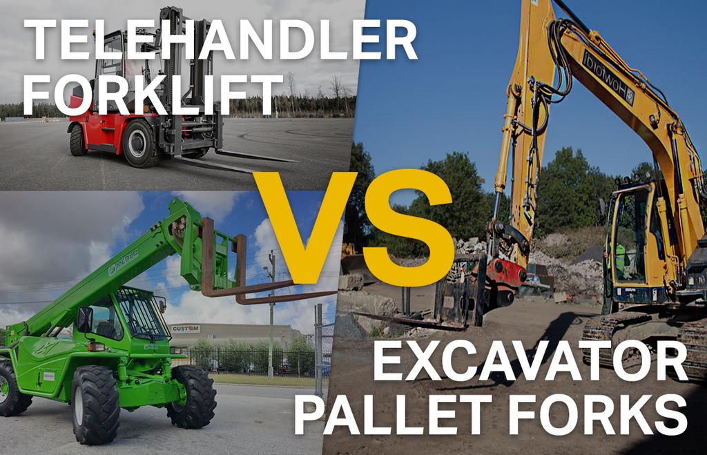 Why should I use Excavator Pallet Forks over a Telehandler or Forklift?