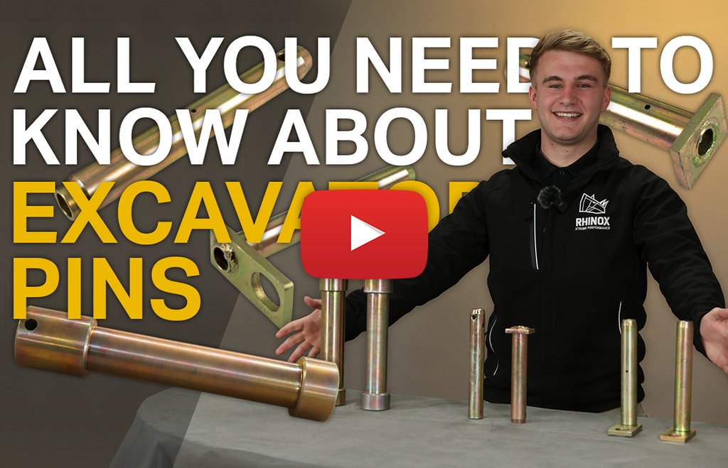 All you need to know about Excavator Pins - Dummy Pins, Greased Pins, Dog Bone Pins (Video)