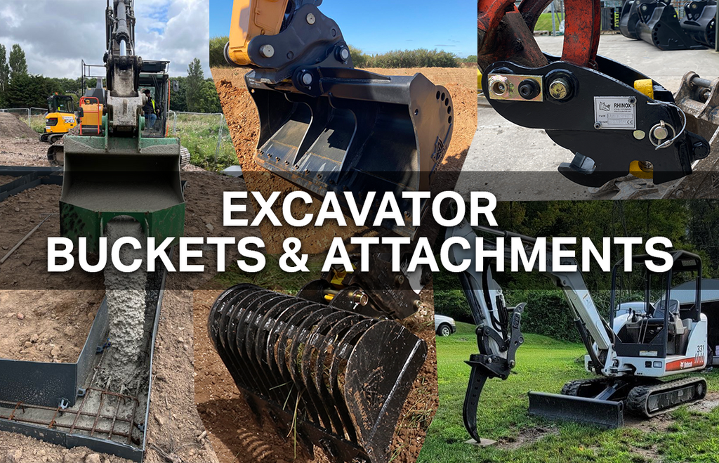 Excavator Bucket and Attachment Types Available