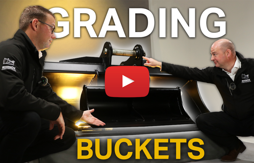 Excavator Grading / Ditching Buckets - Why buy Rhinox Buckets? (Video)