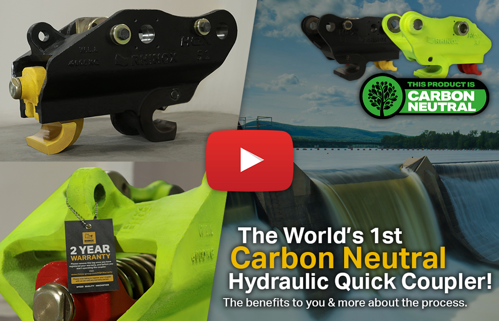 World's 1st Carbon Neutral Hydraulic Quick Coupler! (Video)