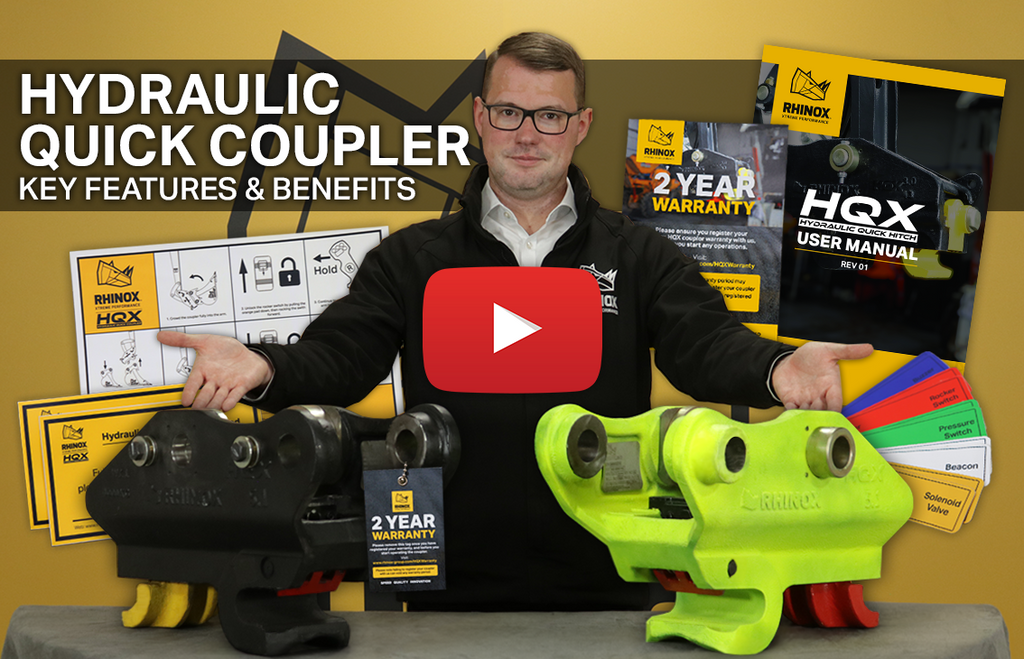 Rhinox's Hydraulic Quick Coupler - Features, Benefits & More! (Video)