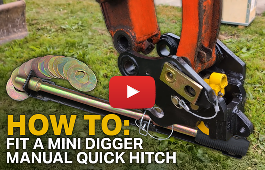 How To Fit a Digger Manual Quick Hitch (Video)