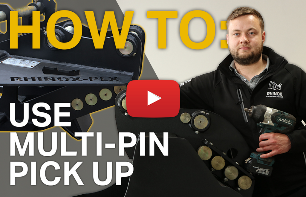 How To: Use Multi Pin Pick Up Hangers / Excavator Attachments (Video)