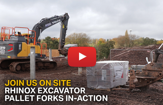 Join Us On Site - Rhinox Excavator Pallet Forks In-Action (Video)