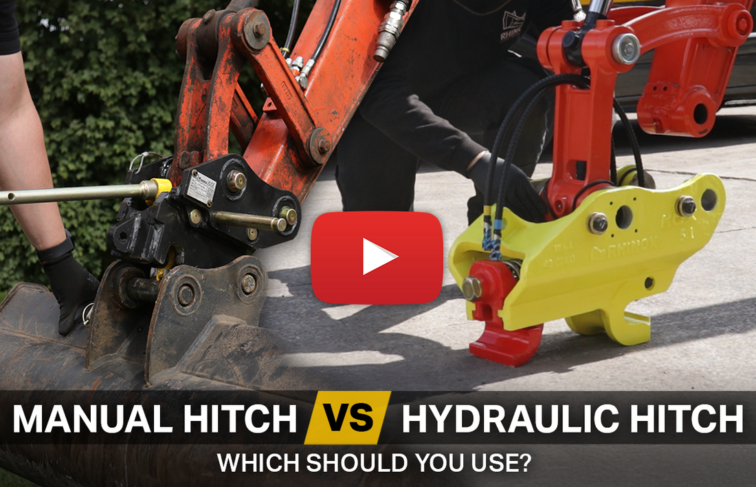 Manual Quick Hitch VS Hydraulic Quick Coupler (Video)