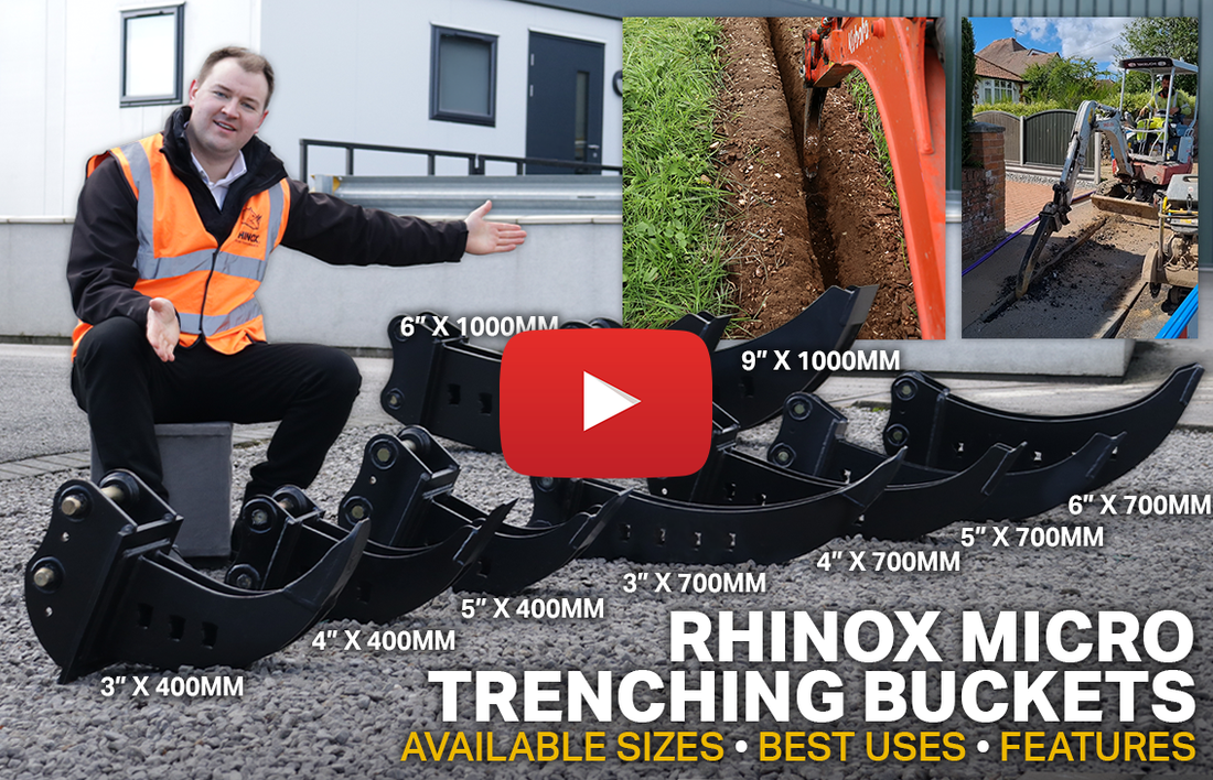 Micro Trenching Buckets - Deep, Narrow Trenches! (Video)