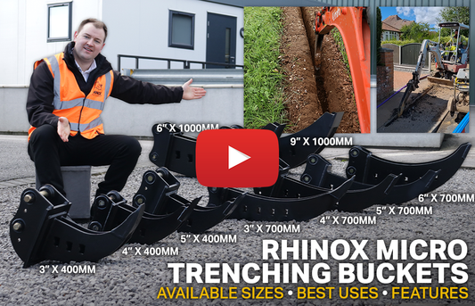 Micro Trenching Buckets - Deep, Narrow Trenches! (Video)