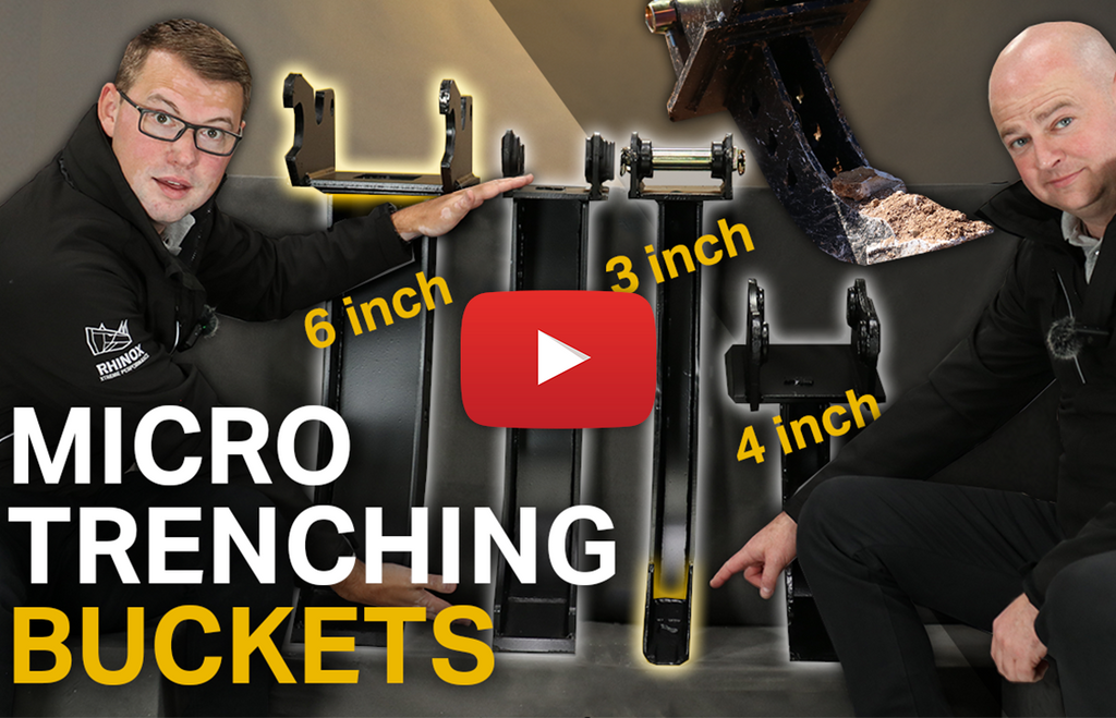 Micro Trenching Buckets - Deep & Narrow Trenches! (Video)