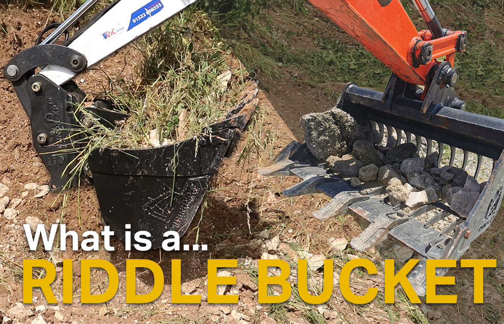 What is a Riddle Bucket or Shaker Bucket for a digger?