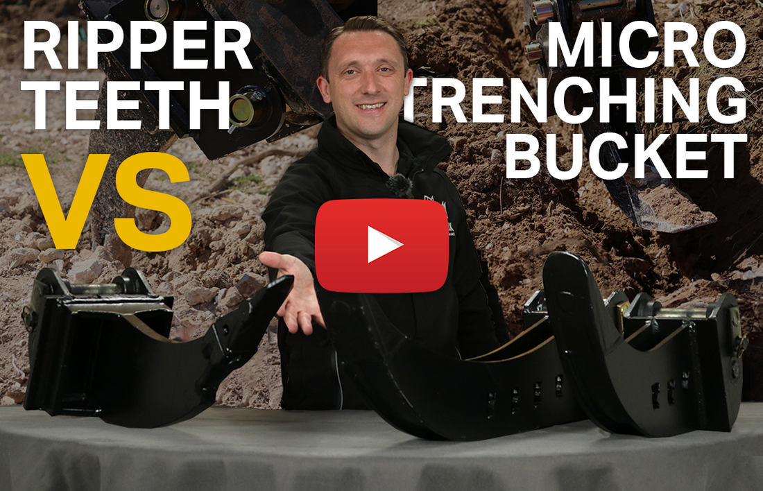 Ripper Tooth VS Micro Trenching Buckets - Common misuses and when to use! (Video)