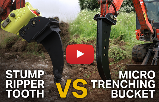 Ripper Tooth VS Micro Trenching Buckets (Video)