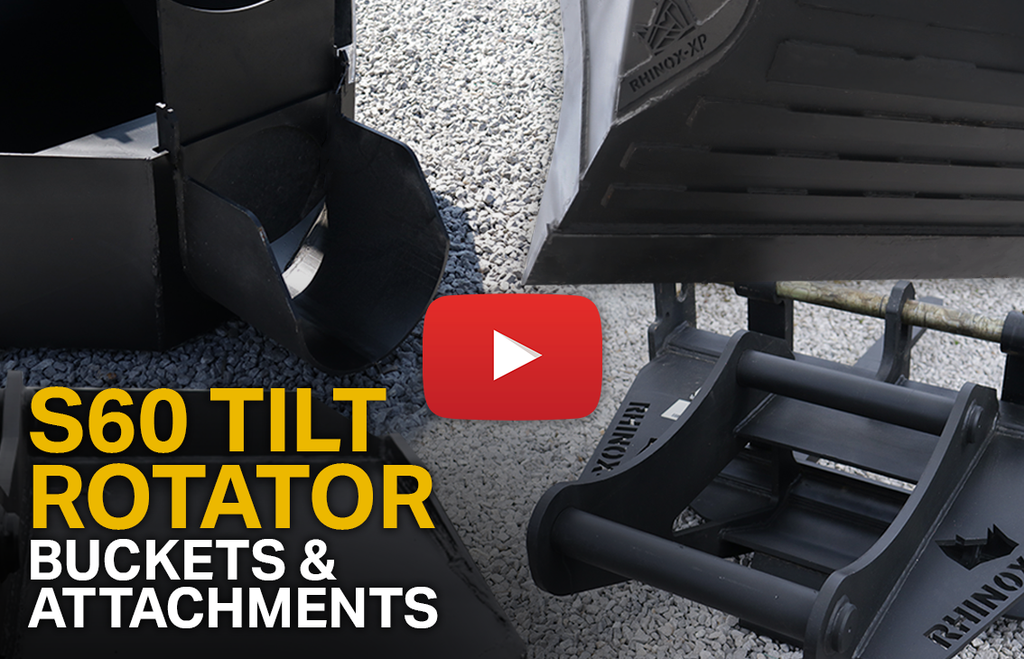 S60 Tilt Rotator Buckets & Attachments (Video)