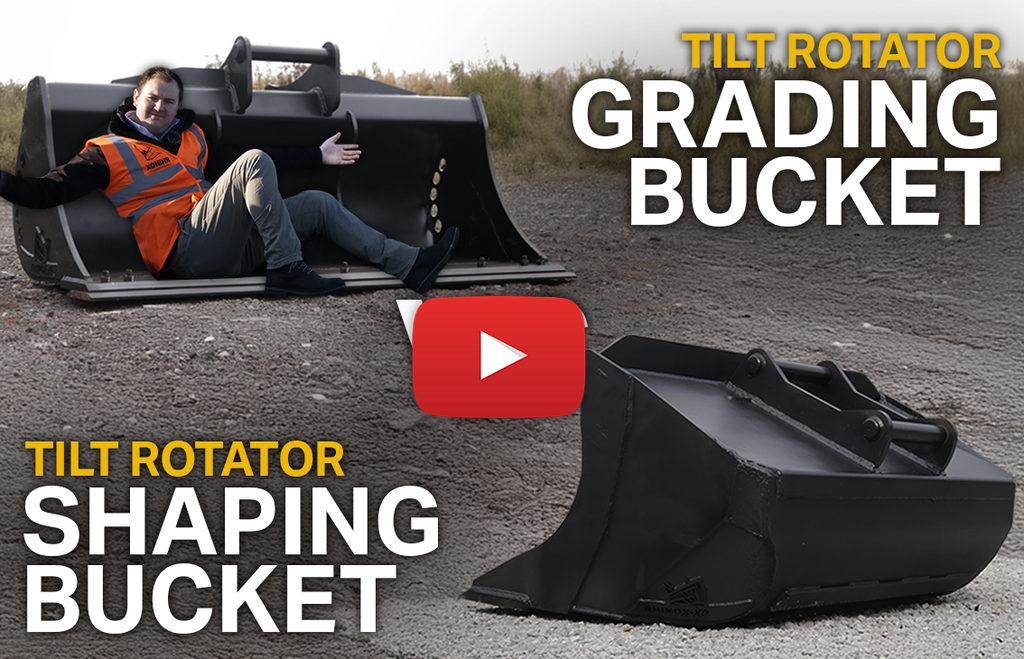 Tilt Rotator Buckets - Shaping Bucket VS Grading Bucket (Video)