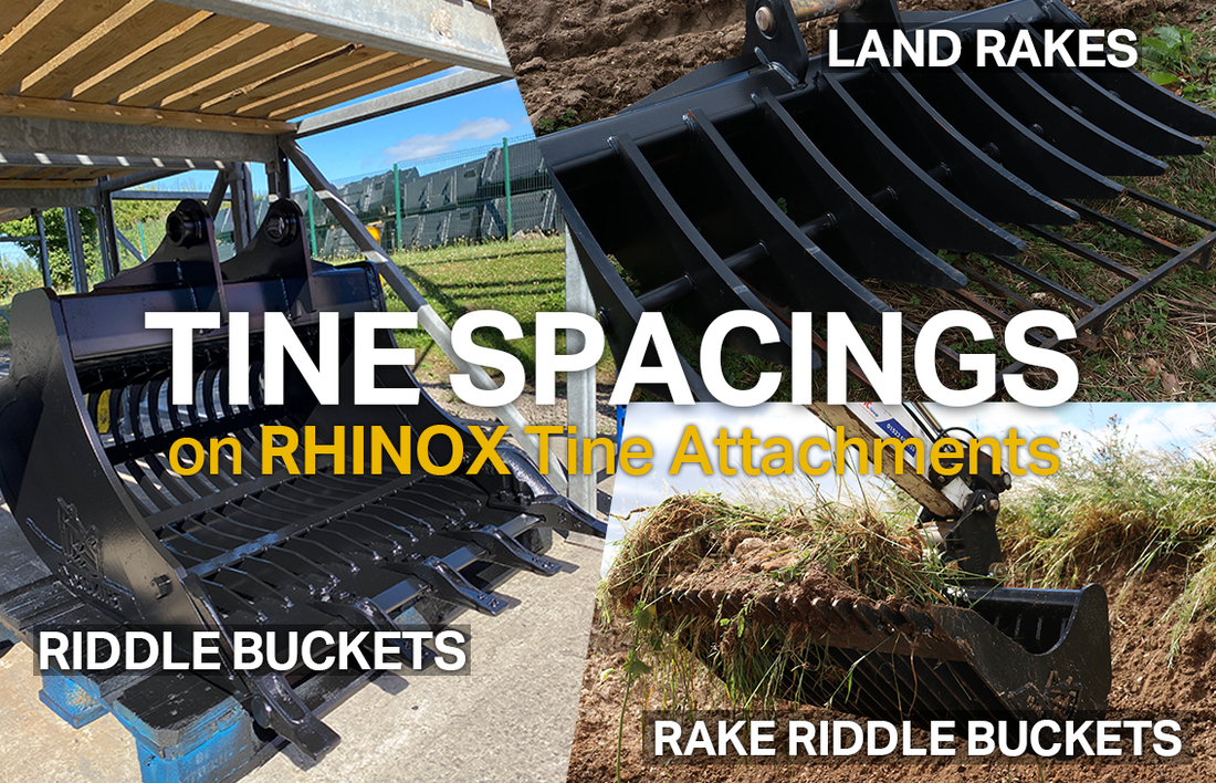 Tine Spacings - Land Rake, Riddle Bucket, Rake Riddle Bucket