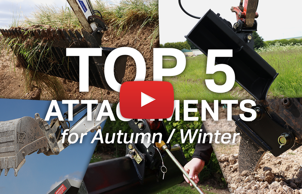 Top 5 Excavator Attachments for Autumn / Winter (Video)