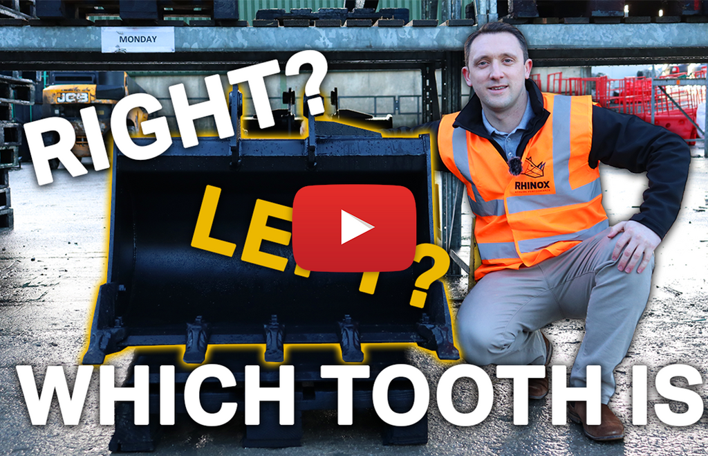 Which tooth is left and right on my Excavator bucket? (Video)