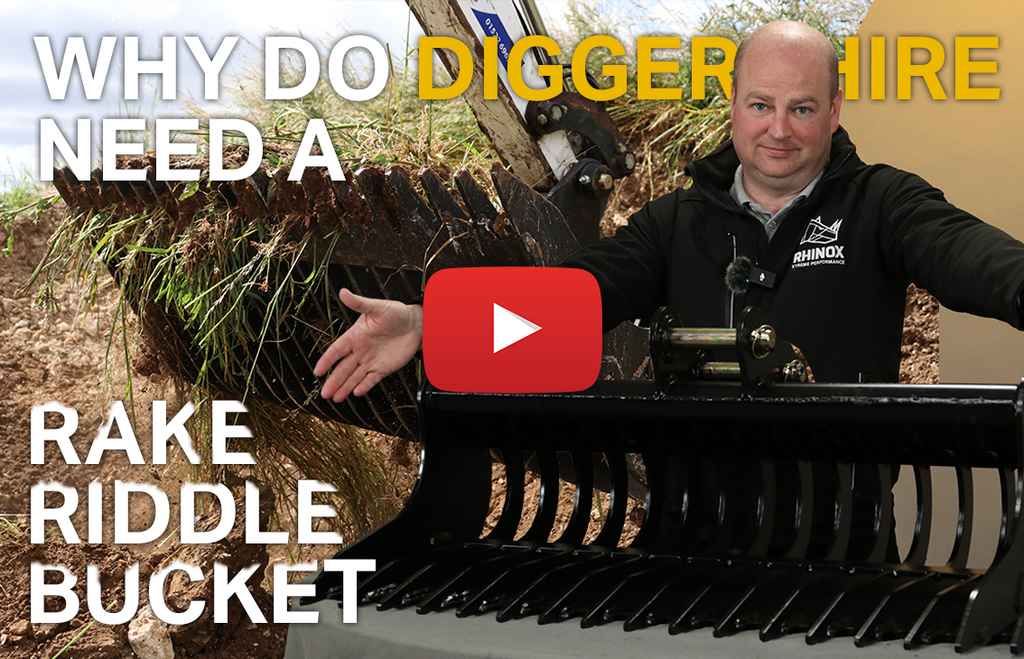 Why do Digger Hire companies need a Rake Riddle Bucket on their fleet? (Video)