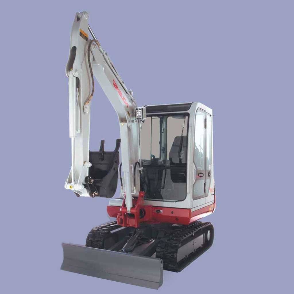 Takeuchi TB125 Digger Buckets and Attachments