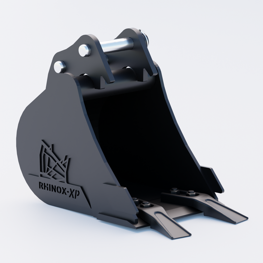 Kubota K008-5 Digging Bucket - 9" / 230mm - Toothed Bucket Front | Rhinox Group UK