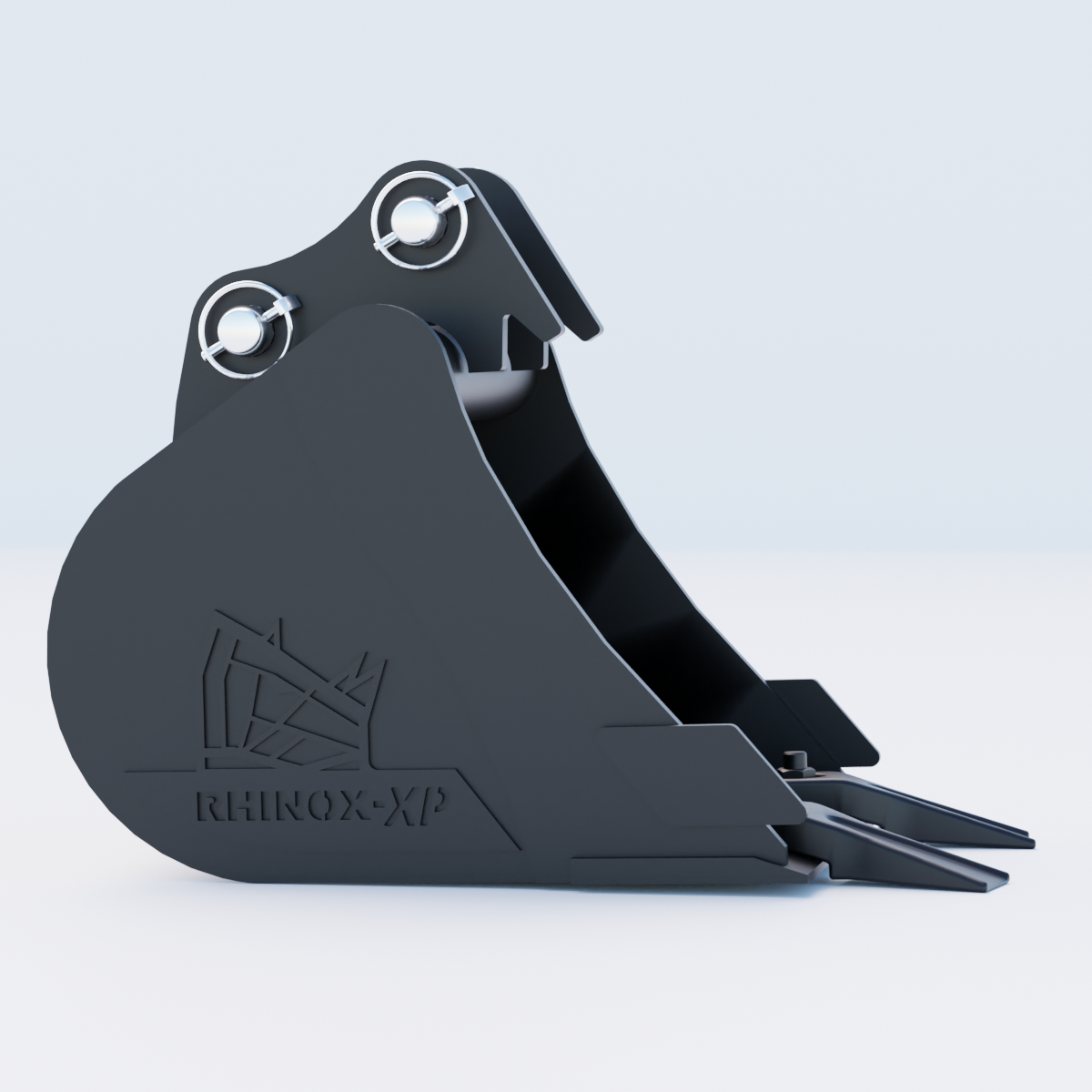 0H Digging Bucket - 12" / 300mm - Toothed Bucket Side