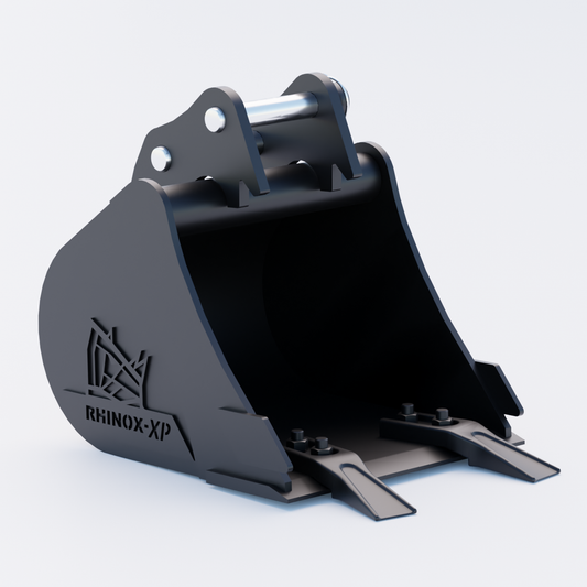 0N Digging Bucket - 12" / 300mm - Toothed Bucket Front