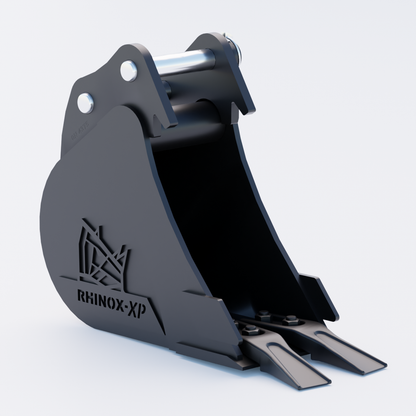 0N 6" Digging Bucket - Toothed Bucket Front