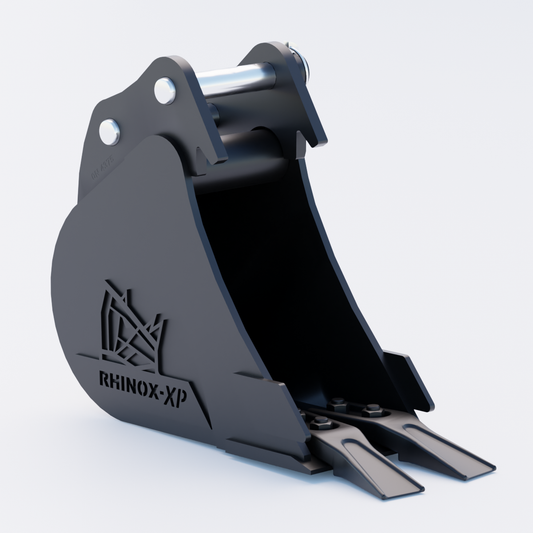 0N 6" Digging Bucket - Toothed Bucket Front