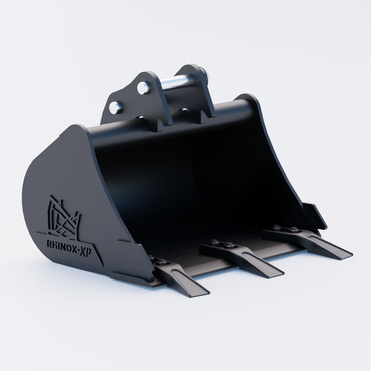 Sunward SWE 08B Digging Bucket - 18" / 450mm - Toothed Bucket Front | Rhinox Group UK